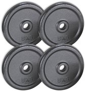 4 Plaques De Fonte TSA 2,5 Lb – Disques D'haltères Gris, 1 Trou