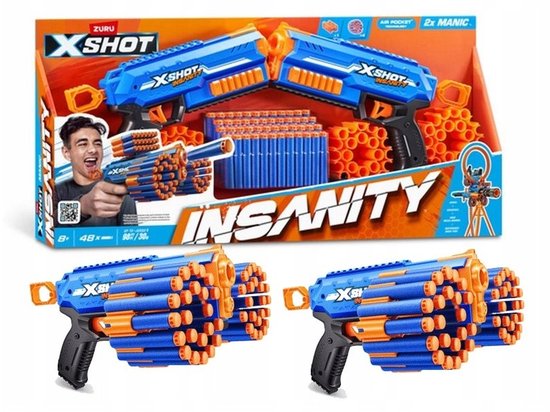 ZURU X-Shot Insanity Blaster Pack 2-pack