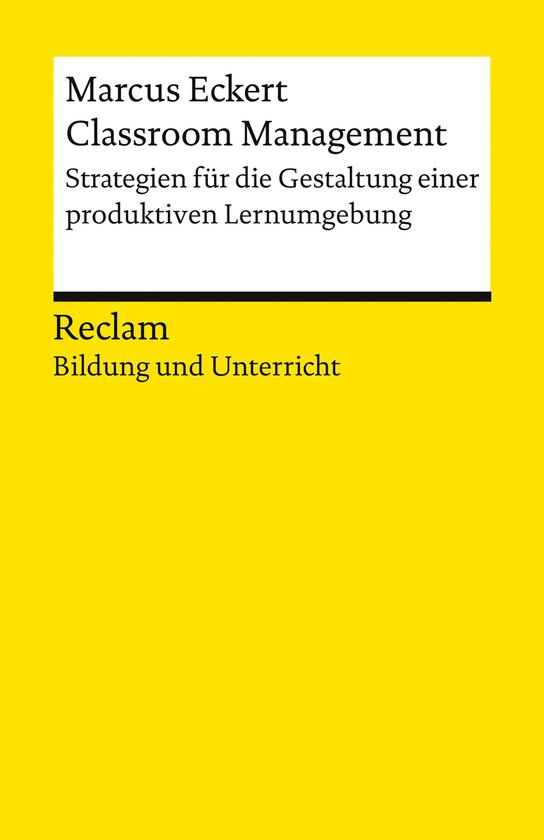 Reclams Universal-Bibliothek - Classroom Management. Strateg ... - cover