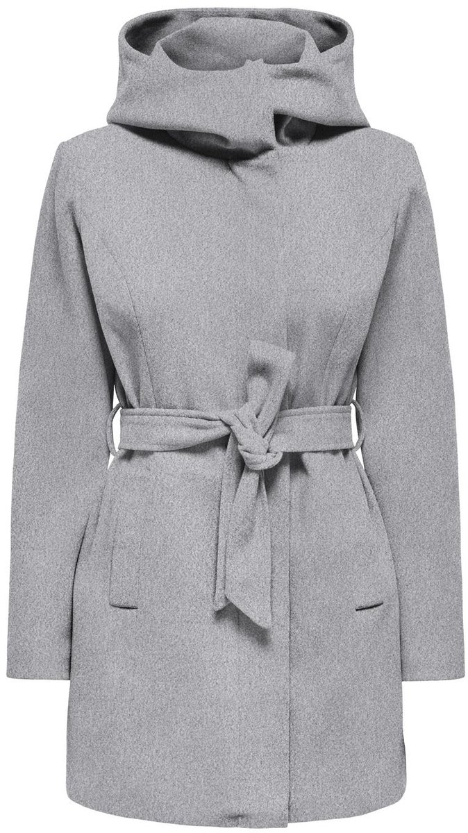 JDY Viola hooded belt coat - gewatteerde damesjas