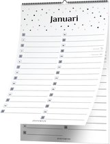 Systemyze Verjaardagskalender Volwassenen – Verjaardagskalenders – Wandkalender – 23 x 16cm – Colorful Dots