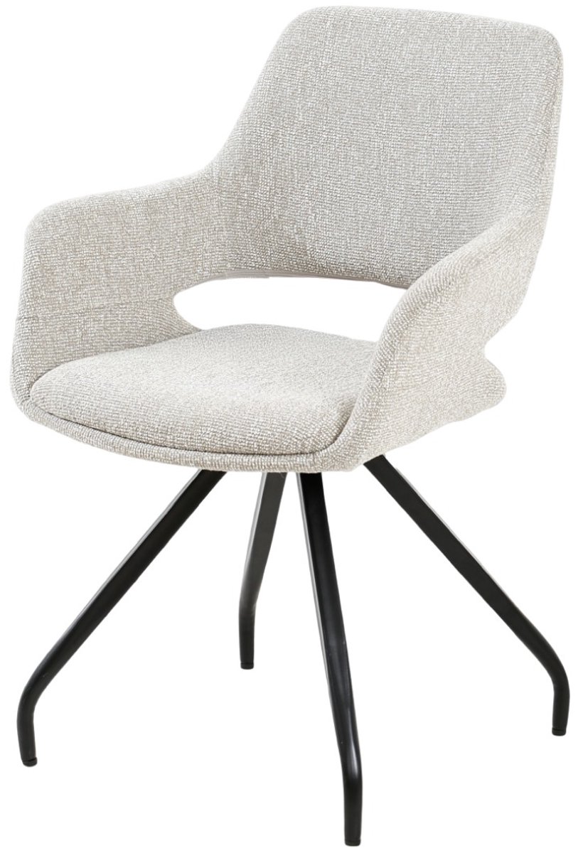 Livingfurn Eetkamerstoel Capp Beige Lodge - set van 2