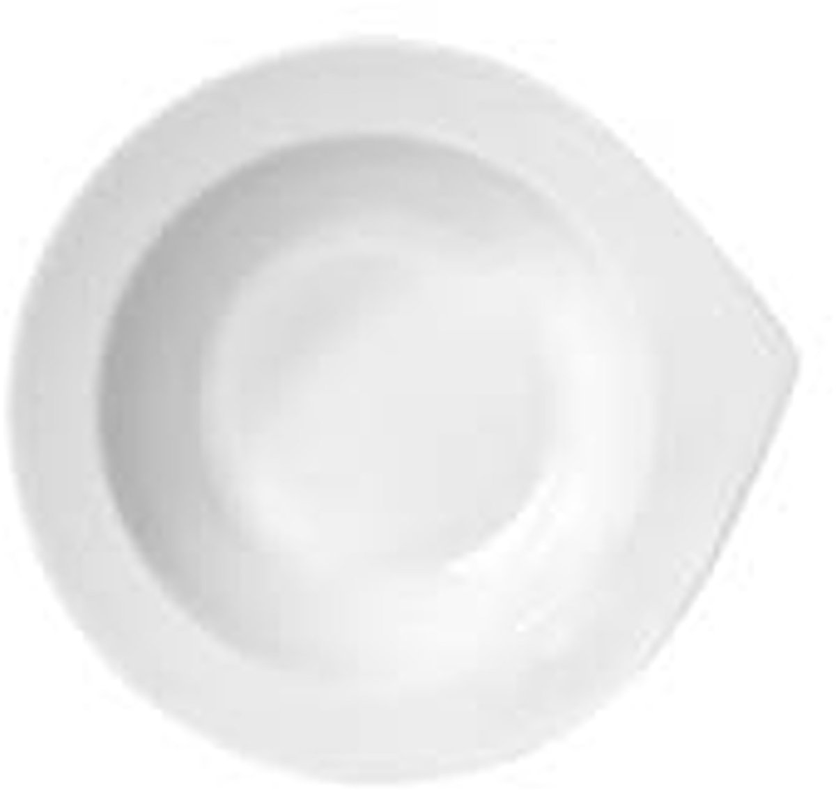 Chodziez Kropla 6 diep bord 22,5 cm éénhoekig