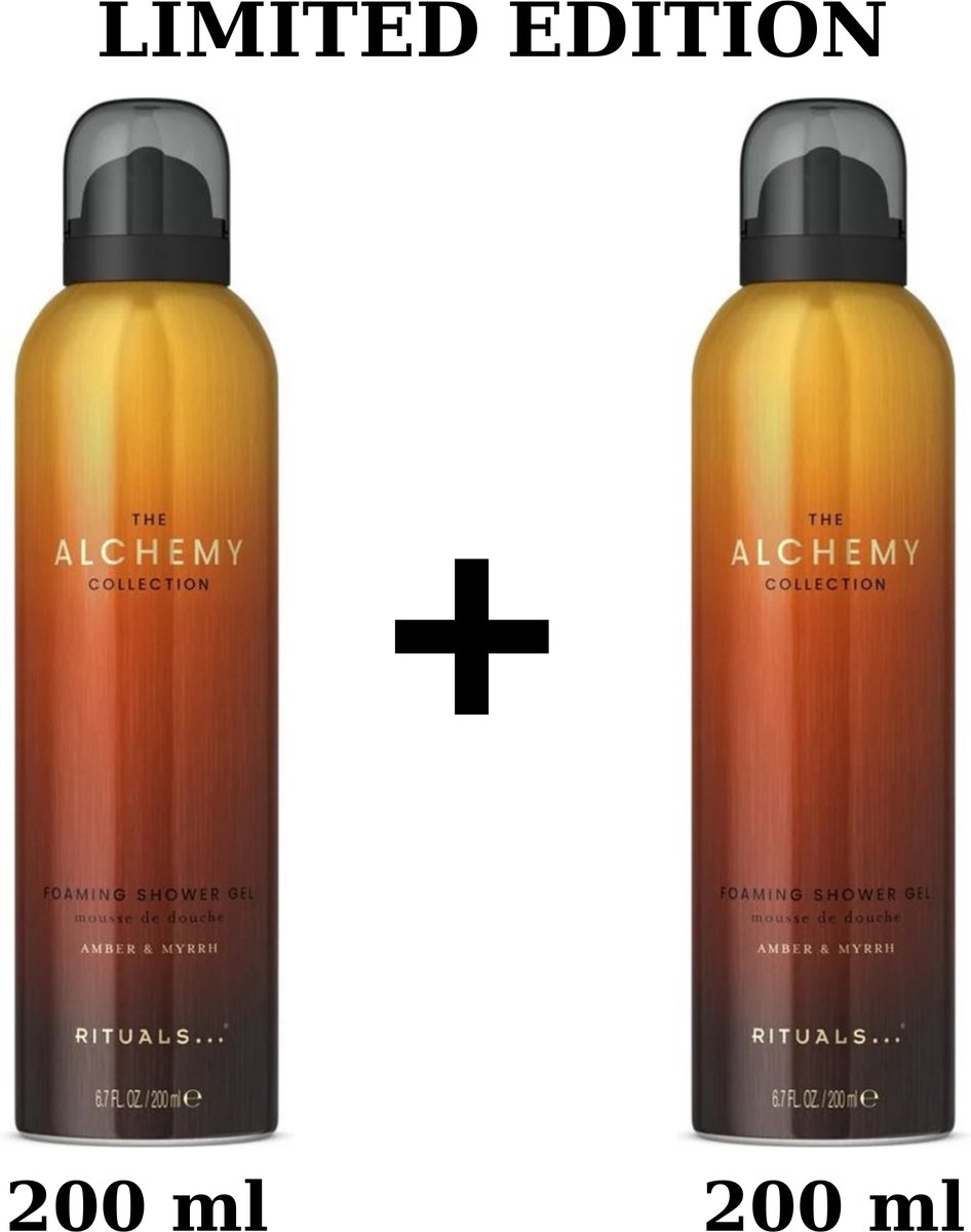 Rituals - The Alchemy Collection - 2X Foaming Shower Gel a 200 ml = 400 ml + Gift bag - Limited Edition - Douchegel - Shower Gel -