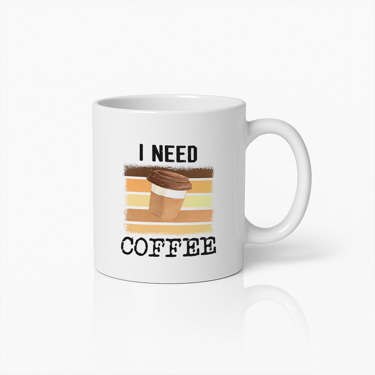 I Need Coffee Mok – Perfect Cadeau voor Koffieliefhebbers en Ochtendboost