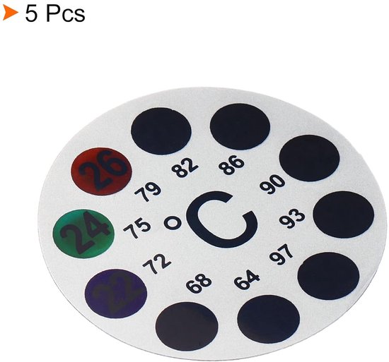10 Stuks Zelfklevende Visbak-Temperatuurstickers, Visbekkenthermometer-Strip, Aquariumthermometer-Strip, Visbak- Watertemperatuursticker, Stickerthermometer Voor Aquarium