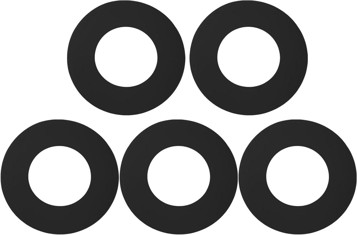 Image of 5 stuks NMO pakking weather seals 3/4x1.5x0.04" antenne pakkingen wasmachines 3/4" zwart rubber