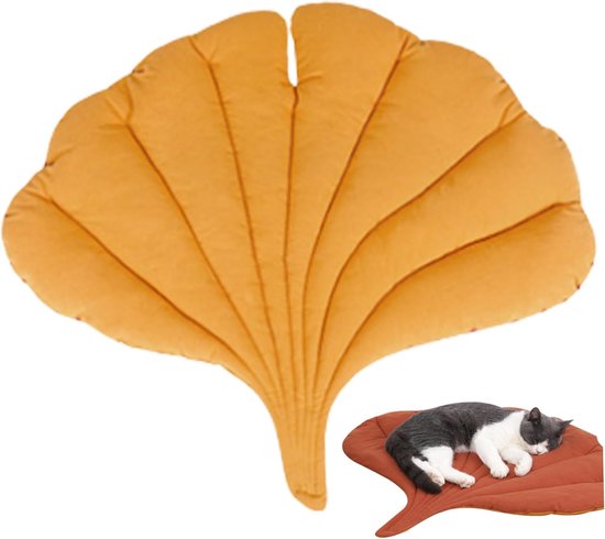 Kattenmatten - bladvormig kussen, katoenen laag voor alle