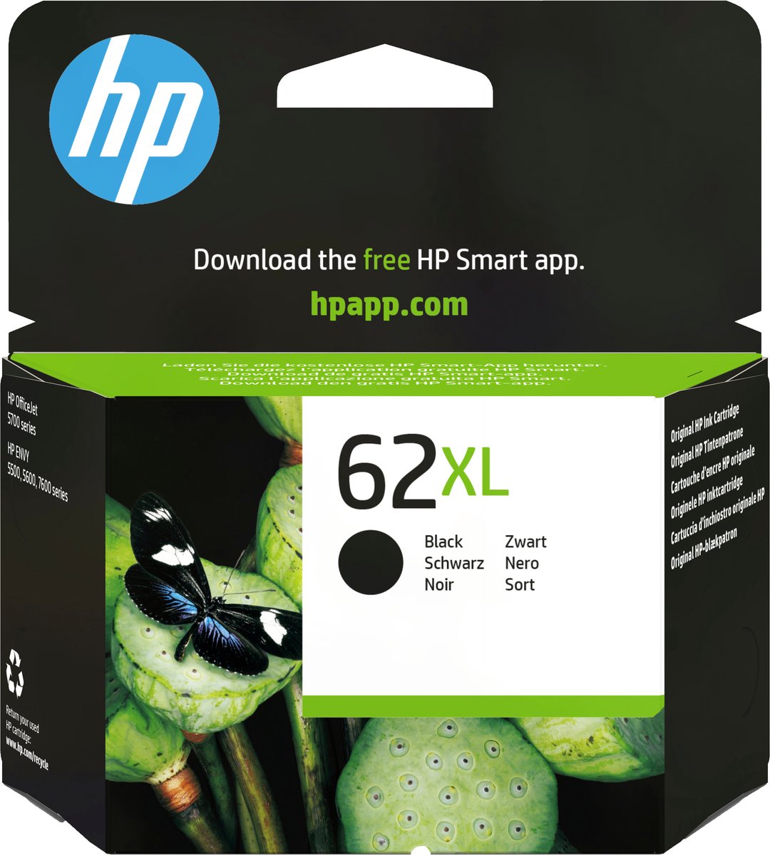 HP 62XL - Inktcartridge / Zwart / Hoge Capaciteit