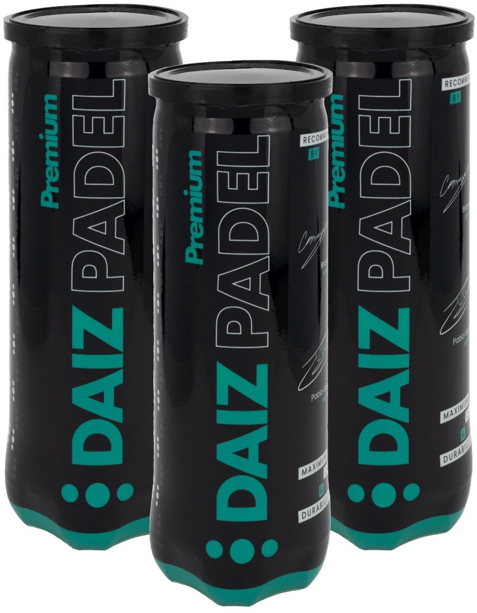 DAIZ PADEL BALLEN - Premium Padelballen (9 stuks) - Maximale Duurzaamheid & Controle - Ontwikkeld Met Input Van Profs Voor Topprestaties