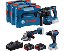 Bosch Professional Accu combiset 3-delig 18V 5.0Ah in 3x L-Boxx - 0615A5009G