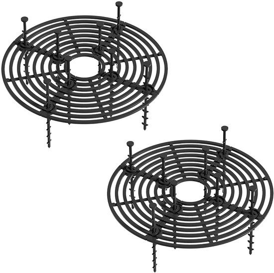 Foto: Set van 2 snijbare plantenpotbodembeschermers duurzame bloempotbeschermers voor katten graven stoppen herbruikbare plantenroosterhoezen voor binnen en buitenpotten ideaal voor tuin en