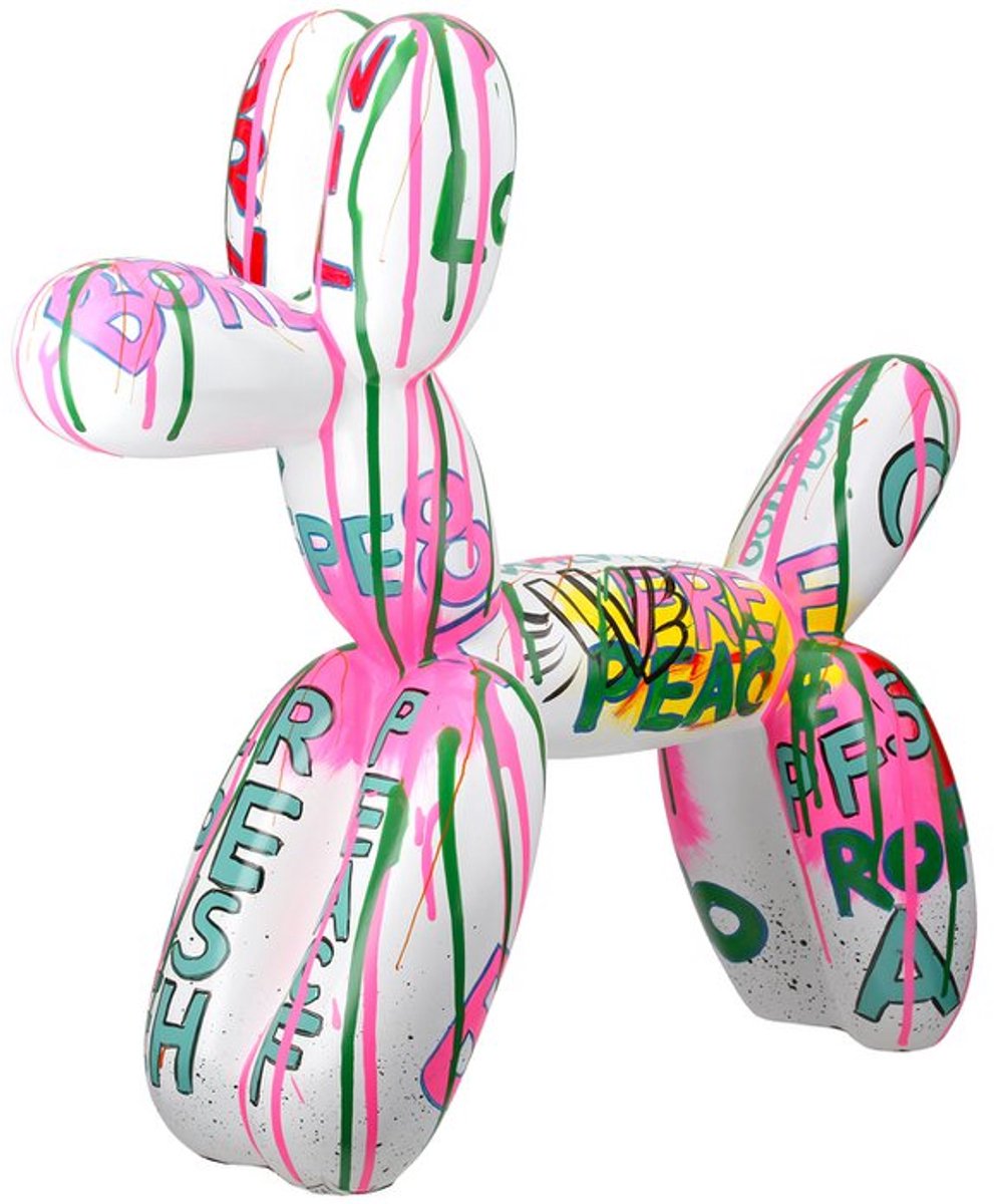 Figuur decoratie hond Pallone H 40 cm Kunsthars
