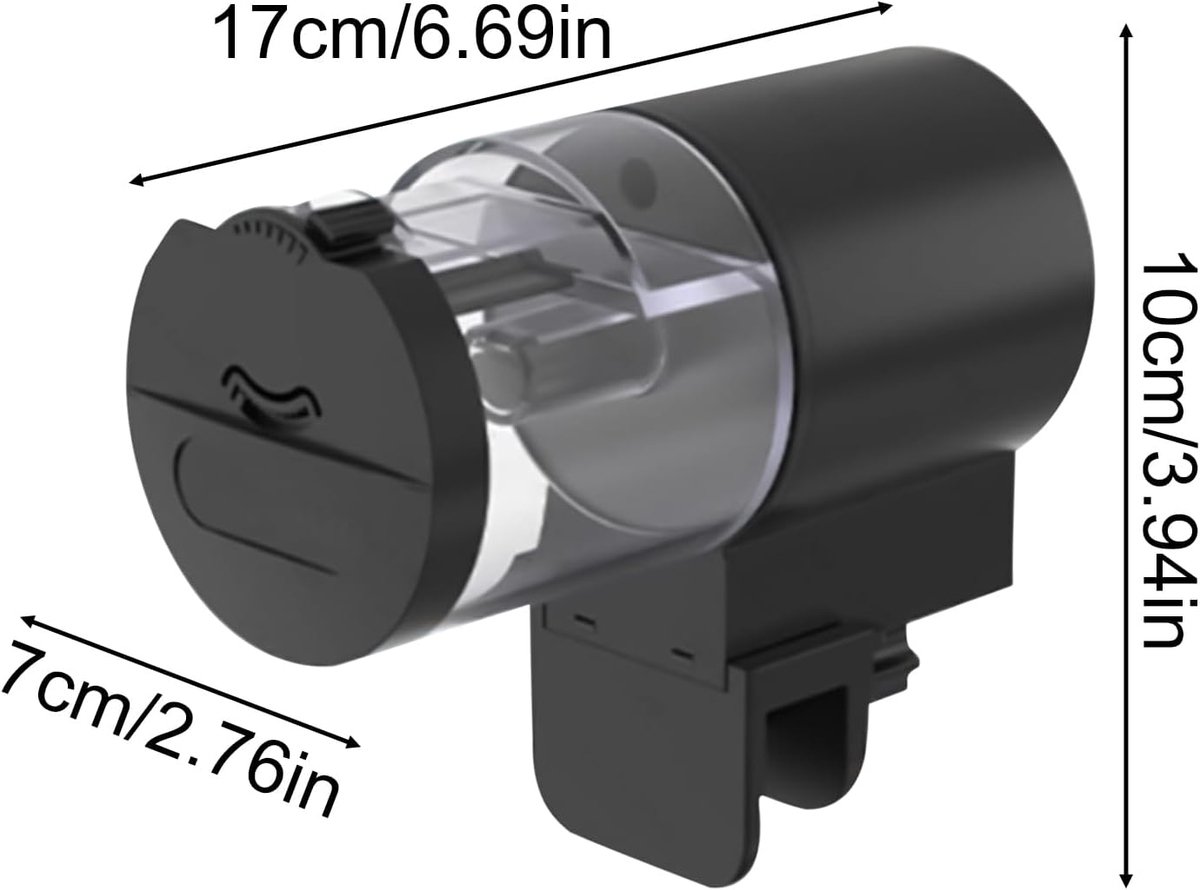 Automatische Voederautomaat - 100ml - Automatische visvoederautomaat - Visvoerdispenser met Timer - Automatische vissenvoerder - Aquariumvoederautomaat - Vochtbestendige - Vissen Visvoer Voer Automaat - voor koi, betta's, guppy's en schildpadden thumbnail 5
