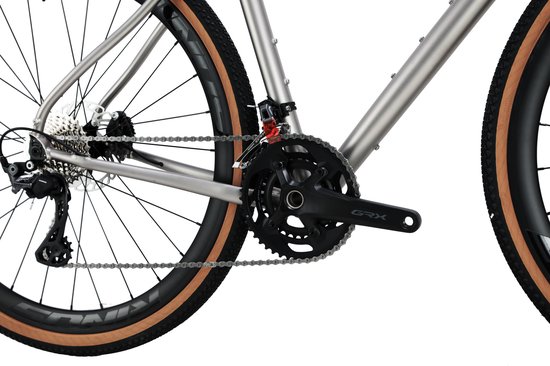 RINOS Atlas5.0 - Titanium Gravelfiets - Gravel Bike - Shimano GRX820 - 24 versnellingen- hydraulische schijfremmen - lichtgewicht - allround fiets voor elk terrein - 54 van Rinos — afbeelding 4