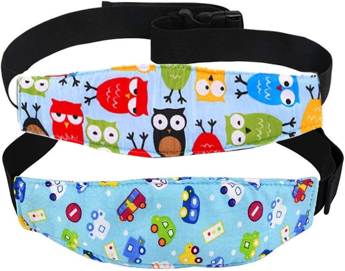 Image of 2PCS Kind Veilige Hoofsteun - Baby Kind Veiligheids Hoofsteun Hugger - Auto Zitplaats Verstelbare Hoofdband - Gebruikt om Kind Auto Zitplaats Veiligheid te Beschermen