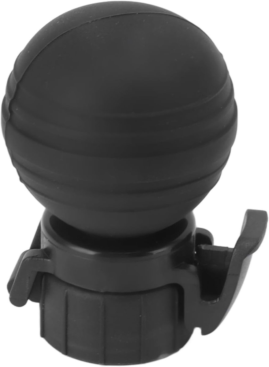 Fizz Keeper Pump Stopper, Durable Reusable Silicone Soda Bottle Stopper (Black)
