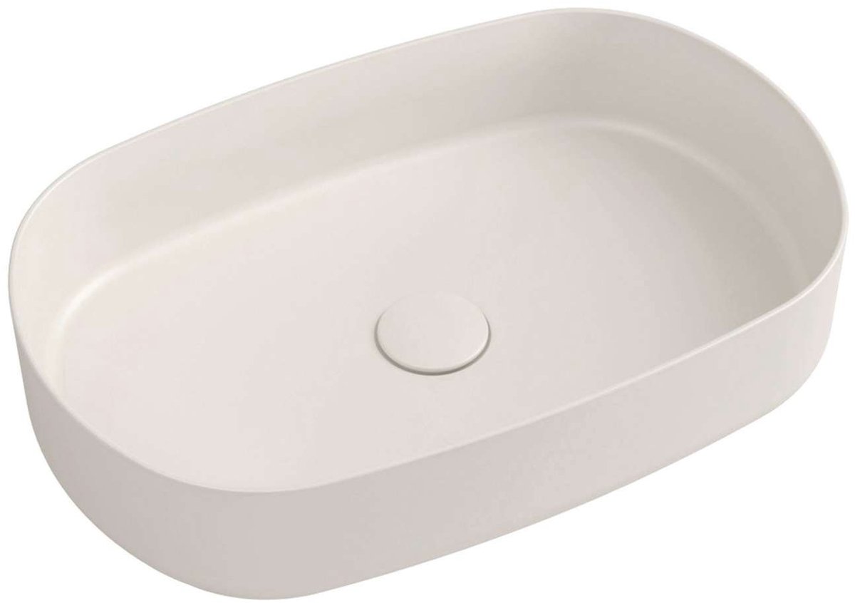 Sapho Infinity - Opzetwastafel, 55x36 cm, zonder overloop, ivoor 10NF65055-2K