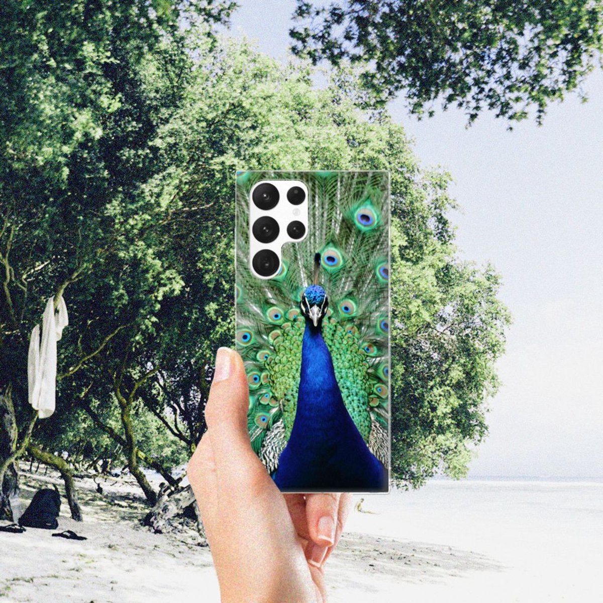Samsung Galaxy S22 Ultra TPU Hoesje Pauw