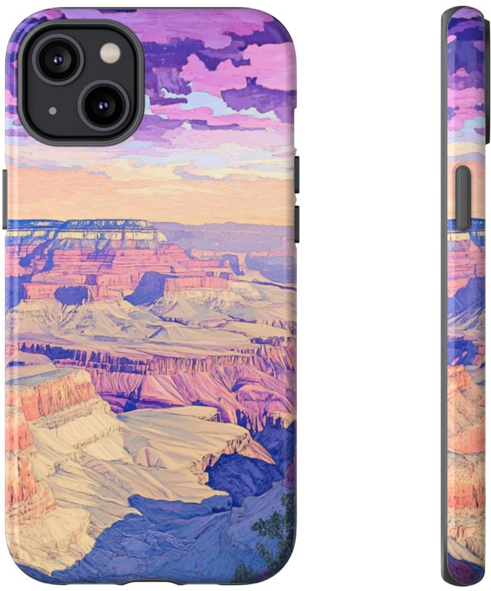 Kleurrijk Canyonlandschap – Telefoonhoesje Geschikt voor iPhone 14 Plus
