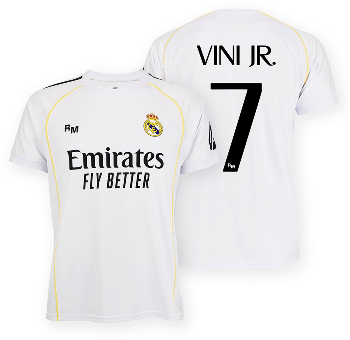 Real Madrid 25/26 Vinicius Thuis Korte Mouw T-shirt Junior Wit 6 Years Jongens,Meisjes