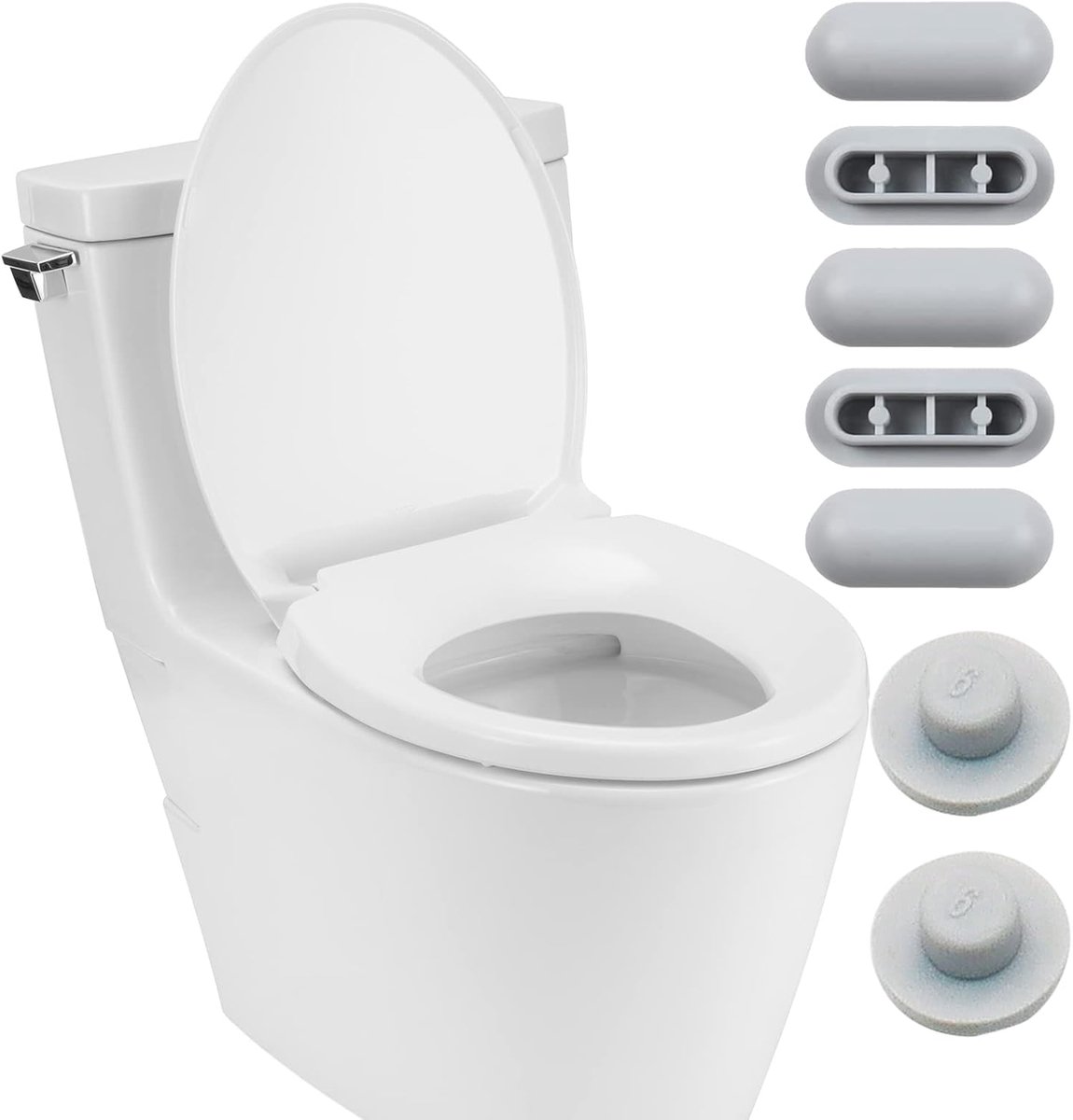 WC-dekselbuffer, 12 stuks wc-brilbuffer, wc WC-dekselbuffer, 12 stuks wc-brilbuffer, wc