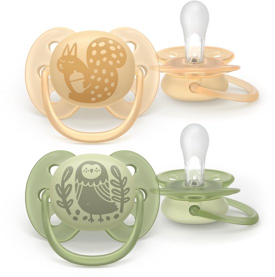 Philips Avent Ultra Soft - Superzachte siliconen fopspeen (6-18 mnd) - Voor gevoelige huid - 2 stuks - SCF091/46 van Philips — afbeelding 2