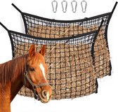 SKIKHN Hoounet voor paarden, hooizak voor paarden, groot 90 x 60 cm