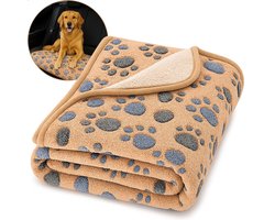 Boncy® Hondendeken voor Auto of Bank - Bruin 105x75cm - Geschikt voor Achterbank en Kofferbak - Honden Deken Fleece - Hondendekens