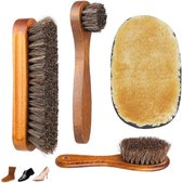 Schoenverzorging - Schoenborstel - Schoenborste - Schoenen Borstel - Suede Borstel - Schoonmaken - Borstel Voor Schoenen - Schoenenpoetsborstel - Onderhoud Schoenen - Uitpoetsborstel - Suede Schoenverzorging - Schoen Reinigingsborstel - 4 Stuks