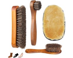 Schoenverzorging - Schoenborstel - Schoenborste - Schoenen Borstel - Suede Borstel - Schoonmaken - Borstel Voor Schoenen - Schoenenpoetsborstel - Onderhoud Schoenen - Uitpoetsborstel - Suede Schoenverzorging - Schoen Reinigingsborstel - 4 Stuks
