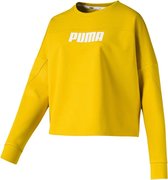 PUMA NU-Tility Cropped Crew Sweat Dames - Sulphur - Maat L