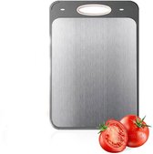 Dubbelzijdige RVS Snijplank 29x20 Cm - Hygiënisch Voor Vlees Groenten En Fruit
