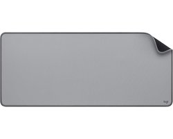 foto van Logitech Bureau Mat - Studio Serie, Multifunctionele Grote Bureau Mat, Verlengde Muis Mat, Bureau Beschermer Met Antislip Laag, Vloeistofbestendig, Duurzaam Ontwerp - Grijs Bezoek De Logitech Winkel