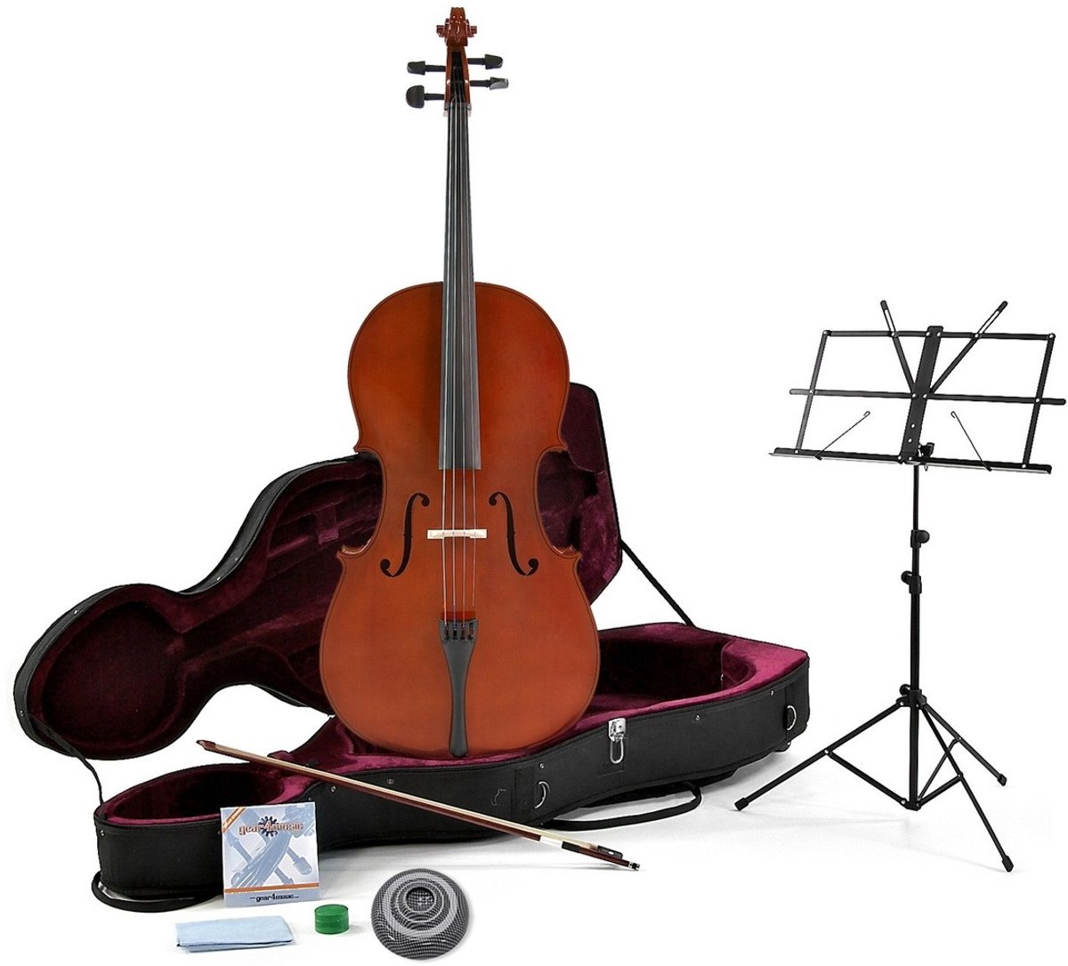 Studie 1/2 Cello met Koffer en Beginnerspakket