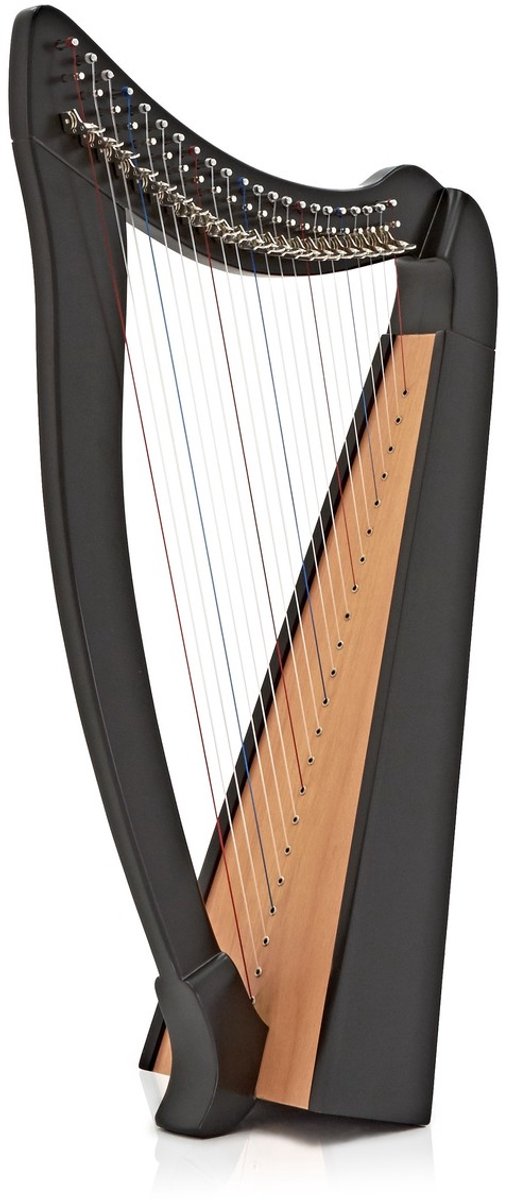 22-snarige Keltische Harp van Gear4music, Zwart