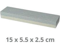 Wetsteen - Slijpsteen - Wetstone - 2 Grofheden – Dubbelzijdige Slijpsteen Set – Voor het slijpen van Messen en Bijtels - Messenslijper - Mes Messen Slijpen (15cm)