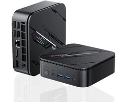 Blackview MP100 Pro Mini PC - 16GB DDR4 - 512GB M.2 SSD - Intel I3-1215U - 4K HD HDMI - WIFI 6.0 - Windows 11 Pro - Gigabit Ethernet - Zwart
