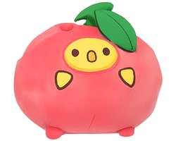 Piu Piu met Aardbei Outfit Molang Pluche Knuffel 20 cm - Speelgoed Knuffels voor Kinderen Jongens Meisjes - Piu Piu, Pinco, Molang Plush Toy - Kuiken Kip Eend Konijn Haas Pasen Paasfeest Paas cadeau