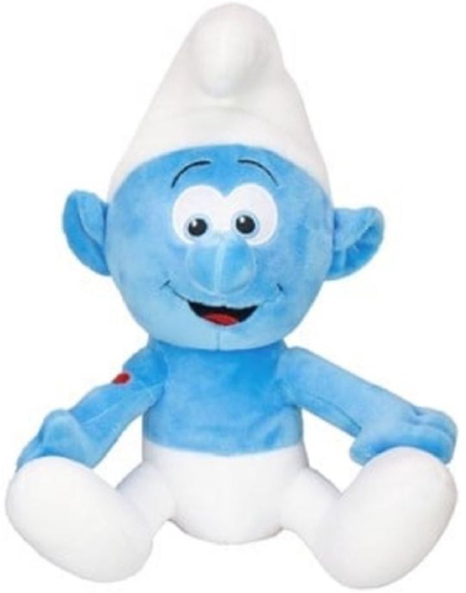 Potige Smurf - De Smurfen Pluche Knuffel 30 cm - The Smurf Plush Toy - Speelgoed Knuffels Kinderen Jongens Meisjes - Nieuwe Bioscoopfilm