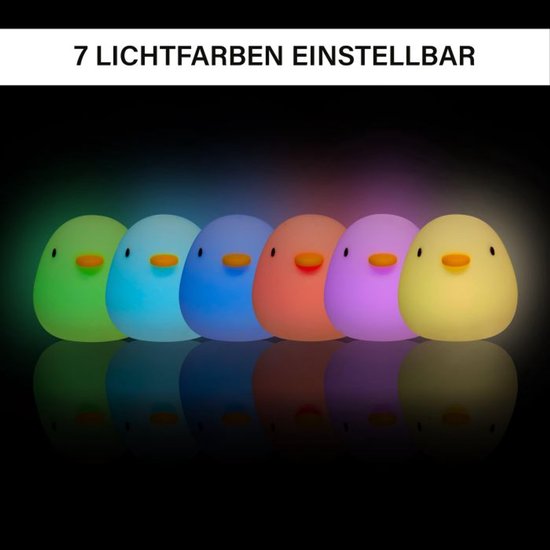 MegaLight Nachtlamp oplaadbaar swimmy duck 7,3 cm van Merkloos — afbeelding 4