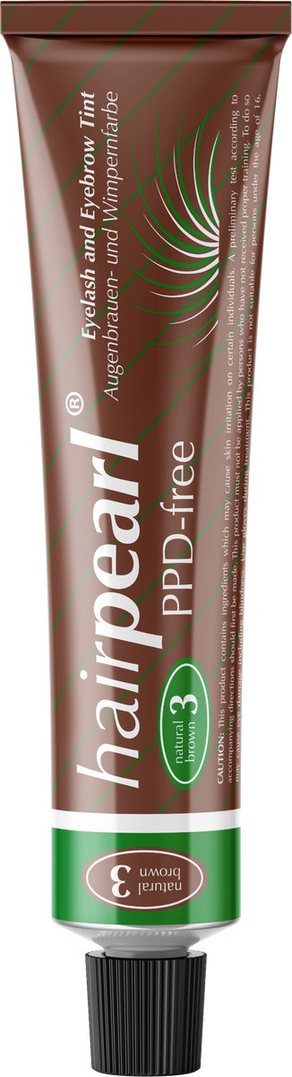 Hairpearl - PPD vrij - wimper en wenkbrauw verf - Nougat Brown