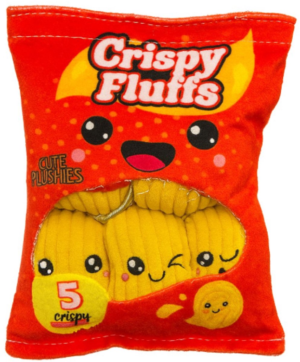 Snack Zakje met Mini Naturel Chips Pluche Knuffel 18 cm - Kawaii Kussen - Snack Plush Toy - TikTok knuffels voor kinderen jongens meisjes