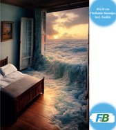 F4B Diamond Painting Zee in de slaapkamer - 40x50 cm - Vierkante Steentjes