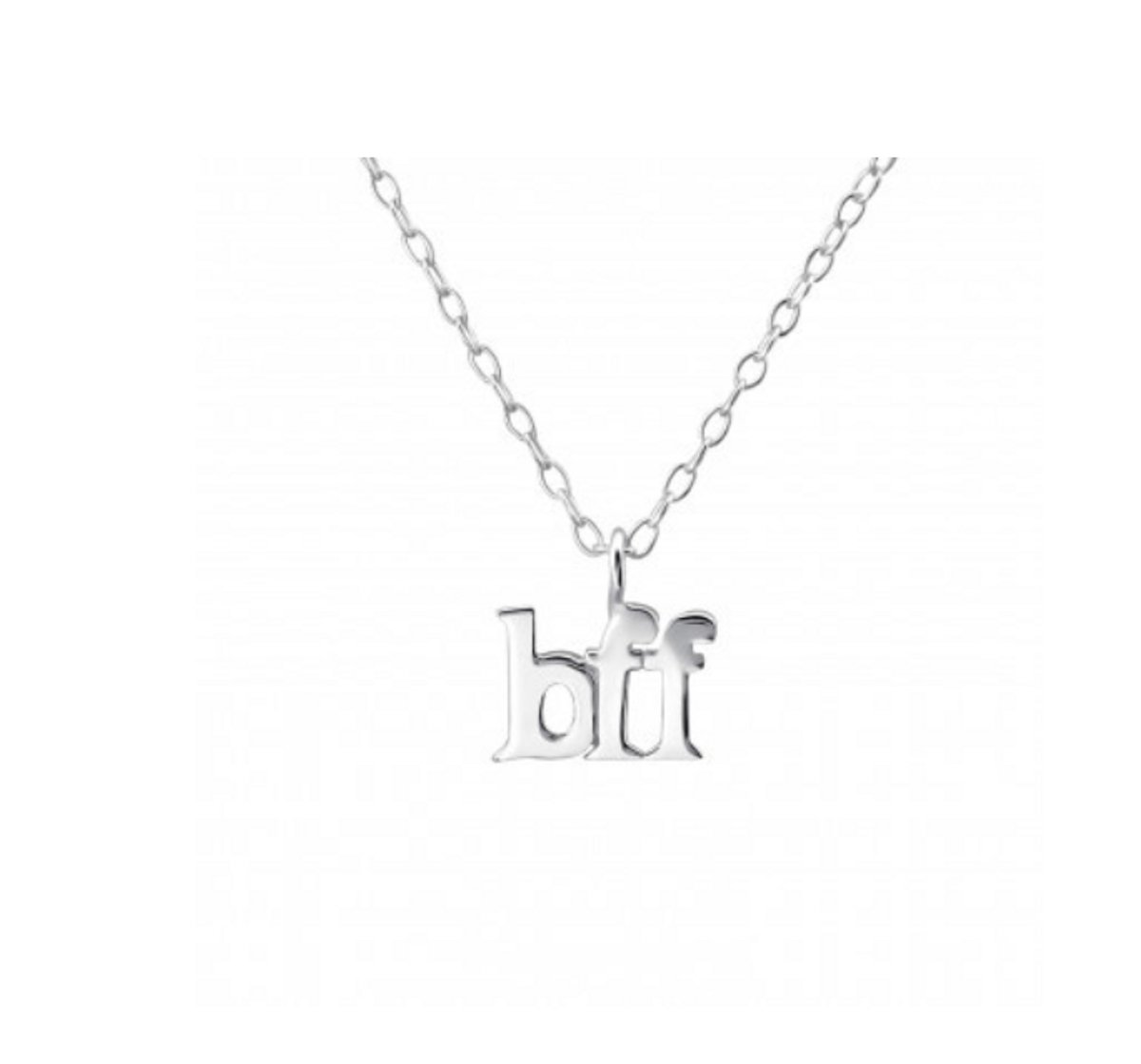 Ketting - BFF -Echt Zilver - Best Friends Forever - Cadeau - Verjaardag - Communie