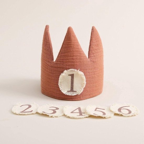 Anniversaire - Couronne d'anniversaire - Bébé - Chapeau - Kroon - 100% Katoen - 1 à 6 ans