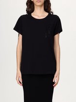 Short Sleeve Rhinestone TShirt Wo - Black T-Shirts