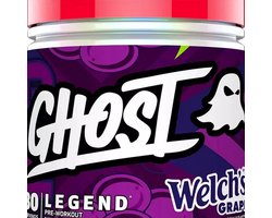 Ghost Ghost Legend Pre Workout - Pre-workout - Cafeïne, Bèta-Alanine, L-Citrulline - Welchs Grape - 630 gram (30 porties) - 30 stuks