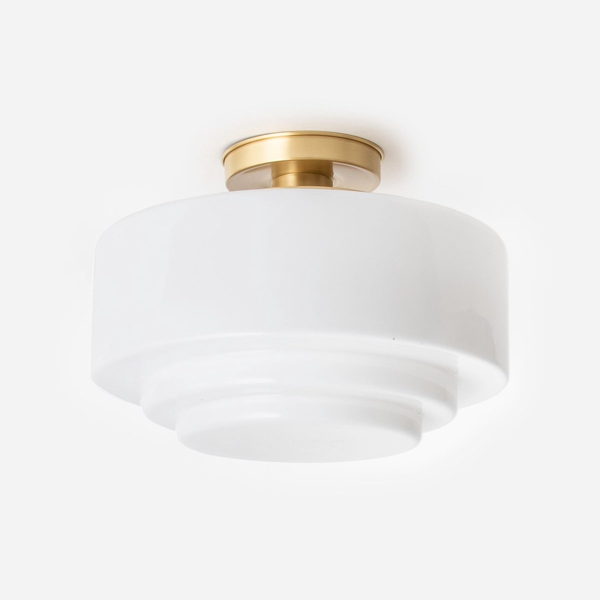 Plafonnière Getrapt Ø 30 20's Messing - Art Deco Trade