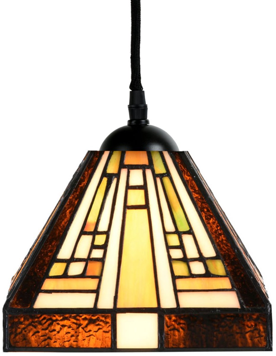 Tiffany Hanglamp Rising Sun small - Art Deco Trade